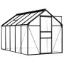 Invernadero de aluminio gris antracita 5,89 m² by , Greenhouses - Ref: Foro24-48211, Price: 384,31 €, Discount: -5%%