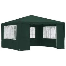 Carpa profesional para fiestas con paredes verde