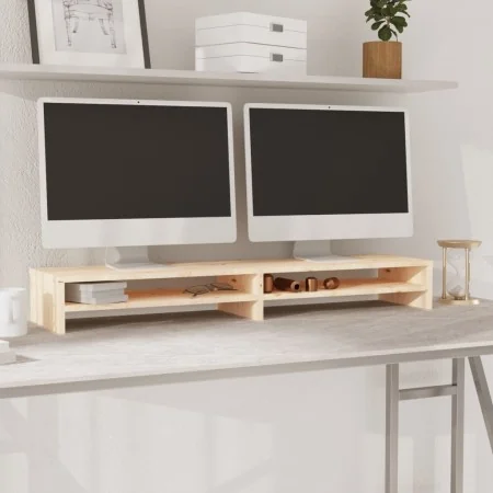 Soporte de monitor madera maciza de pino 100x24x13 cm von , TV-Möbel - Ref: Foro24-813919, Preis: 31,19 €, Rabatt: -5%%