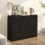 Aparador de madera contrachapada negro 90,5x30x70 cm by , Sideboards - Ref: Foro24-811188, Price: 80,80 €, Discount: -5%%