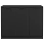 Aparador de madera contrachapada negro 90,5x30x70 cm by , Sideboards - Ref: Foro24-811188, Price: 80,80 €, Discount: -5%%