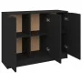 Aparador de madera contrachapada negro 90,5x30x70 cm by , Sideboards - Ref: Foro24-811188, Price: 80,80 €, Discount: -5%%