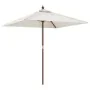 Sombrilla de jardín poste de madera color arena 198x198x231 cm by , Umbrellas - Ref: Foro24-363183, Price: 67,45 €, Discount:...