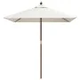Sombrilla de jardín poste de madera color arena 198x198x231 cm by , Umbrellas - Ref: Foro24-363183, Price: 67,45 €, Discount:...