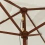 Sombrilla de jardín poste de madera color arena 198x198x231 cm by , Umbrellas - Ref: Foro24-363183, Price: 67,45 €, Discount:...