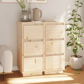Aparador 2 uds madera maciza de pino 32x34x75 cm von , Sideboards - Ref: Foro24-813366, Preis: 118,96 €, Rabatt: -5%%