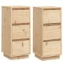 Aparador 2 uds madera maciza de pino 32x34x75 cm von , Sideboards - Ref: Foro24-813366, Preis: 118,96 €, Rabatt: -5%%