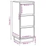 Aparador 2 uds madera maciza de pino 32x34x75 cm von , Sideboards - Ref: Foro24-813366, Preis: 118,96 €, Rabatt: -5%%