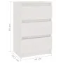 Mesita de noche madera maciza de pino blanca 40x29,5x64 cm von , Nachttische - Ref: Foro24-808085, Preis: 67,97 €, Rabatt: -5%%