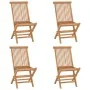 Set de comedor de jardín plegable 5 pzas madera maciza de teca de , Conjuntos de jardín - Ref: Foro24-3096573, Precio: 450,39...