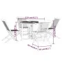 Set de comedor de jardín plegable 5 pzas madera maciza de teca de , Conjuntos de jardín - Ref: Foro24-3096573, Precio: 450,39...