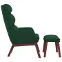 Sillón de relax con reposapiés tela verde oscuro by , Armchairs - Ref: Foro24-3097568, Price: 149,52 €, Discount: -5%%