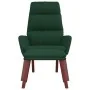 Sillón de relax con reposapiés tela verde oscuro by , Armchairs - Ref: Foro24-3097568, Price: 149,52 €, Discount: -5%%