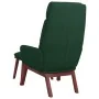 Sillón de relax con reposapiés tela verde oscuro by , Armchairs - Ref: Foro24-3097568, Price: 149,52 €, Discount: -5%%