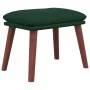 Sillón de relax con reposapiés tela verde oscuro by , Armchairs - Ref: Foro24-3097568, Price: 149,52 €, Discount: -5%%