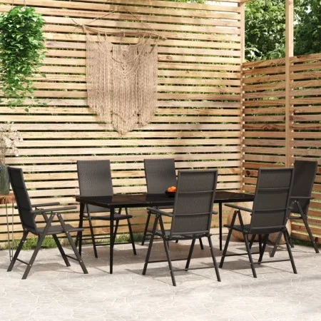 Juego de comedor para jardín 7 piezas negro von , Gartensets - Ref: Foro24-3099111, Preis: 538,83 €, Rabatt: -5%%