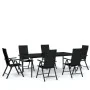 Juego de comedor para jardín 7 piezas negro von , Gartensets - Ref: Foro24-3099111, Preis: 538,83 €, Rabatt: -5%%