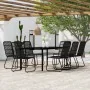 Juego de comedor para jardín 9 piezas negro | Foro24.es | Tu tienda online para hogar, jardín y más Foro24.es