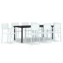 Juego de comedor para jardín 9 piezas blanco von , Gartensets - Ref: Foro24-3099262, Preis: 643,04 €, Rabatt: -5%%
