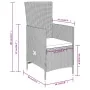 Juego de comedor de jardín 3 piezas con cojines beige von , Gartensets - Ref: Foro24-3099437, Preis: 314,85 €, Rabatt: -5%%