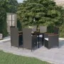Juego de comedor de jardín 7 piezas con cojines negro von , Gartensets - Ref: Foro24-3099461, Preis: 907,14 €, Rabatt: -5%%
