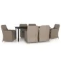 Juego de comedor para jardín 7 piezas con cojines marrón von , Gartensets - Ref: Foro24-3099539, Preis: 1,00 €, Rabatt: -5%%