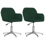 Sillas de comedor giratorias 2 uds tela verde oscuro | Foro24.es | Tu tienda online para hogar, jardín y más Foro24.es