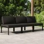 Sofá de jardín de 3 plazas con cojines aluminio gris antracita by , Garden sets - Ref: Foro24-3107783, Price: 528,18 €, Disco...