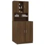Armario de lavadora madera contrachapada color roble marrón de , Accesorios para lavadoras y secadoras - Ref: Foro24-3120184,...