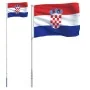 Mástil y bandera de Croacia aluminio 5,55 m by , Flags and windsocks - Ref: Foro24-3147128, Price: 53,55 €, Discount: -5%%