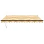 Toldo retráctil automático amarillo y blanco 4x3 m von , Markisen - Ref: Foro24-3154508, Preis: 343,25 €, Rabatt: -5%%