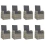 Set comedor jardín 9 pzas y cojines ratán sintético gris von , Gartensets - Ref: Foro24-3157589, Preis: 1,00 €, Rabatt: -5%%