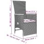 Set comedor jardín 9 pzas y cojines ratán sintético gris by , Garden sets - Ref: Foro24-3157554, Price: 1,00 €, Discount: -5%%