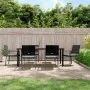 Juego comedor jardín 7 piezas y cojines ratán sintético y acero | Foro24.es | Tu tienda online para hogar, jardín y más Foro24.es