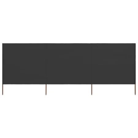 Paravientos de playa de 3 paneles tela gris antracita 400x80 cm by , Umbrellas - Ref: Foro24-47142, Price: 35,25 €, Discount:...