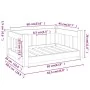 Cama para perros madera maciza de pino 65,5x50,5x28 cm von , Betten für Hunde - Ref: Foro24-820187, Preis: 48,24 €, Rabatt: -5%%