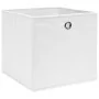 Cajas de almacenaje 4 uds tela no tejida blanco 28x28x28 cm by , Storage baskets - Ref: Foro24-325207, Price: 22,32 €, Discou...