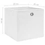 Cajas de almacenaje 4 uds tela no tejida blanco 28x28x28 cm by , Storage baskets - Ref: Foro24-325207, Price: 22,32 €, Discou...