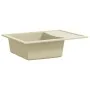 Fregadero de cocina con rebosadero ovalado granito beige von , Sinkt - Ref: Foro24-147103, Preis: 157,83 €, Rabatt: -5%%