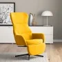 Sillón de relax con reposapiés terciopelo amarillo mostaza by , Armchairs - Ref: Foro24-3097502, Price: 126,98 €, Discount: -5%%