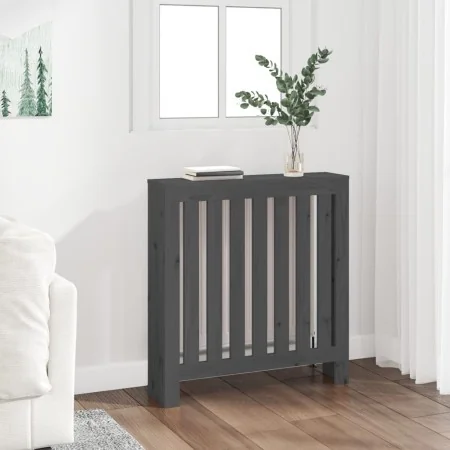 Cubierta de radiador madera maciza de pino gris 79,5x19x84 cm | Foro24.es | Tu tienda online para hogar, jardín y más Foro24.es