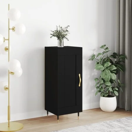 Aparador de madera contrachapada negro 34,5x34x90 cm von , Sideboards - Ref: Foro24-830421, Preis: 64,15 €, Rabatt: -5%%
