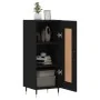 Aparador de madera contrachapada negro 34,5x34x90 cm von , Sideboards - Ref: Foro24-830421, Preis: 64,15 €, Rabatt: -5%%