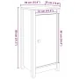 Aparador de madera maciza de pino 39x35x80 cm by , Sideboards - Ref: Foro24-813724, Price: 66,08 €, Discount: -5%%