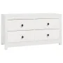 Armario auxiliar madera maciza de pino blanco 100x40x54 cm by , Sideboards - Ref: Foro24-821775, Price: 165,23 €, Discount: -5%%