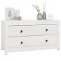 Armario auxiliar madera maciza de pino blanco 100x40x54 cm by , Sideboards - Ref: Foro24-821775, Price: 165,23 €, Discount: -5%%