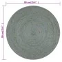 Alfombra de yute tejida a mano redonda verde oliva 90 cm von , Teppiche - Ref: Foro24-133668, Preis: 31,82 €, Rabatt: -5%%