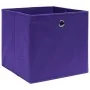 Cajas de almacenaje 4 uds tela no tejida morado 28x28x28 cm by , Storage baskets - Ref: Foro24-325211, Price: 24,72 €, Discou...