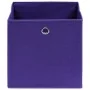 Cajas de almacenaje 4 uds tela no tejida morado 28x28x28 cm by , Storage baskets - Ref: Foro24-325211, Price: 24,72 €, Discou...