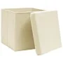 Cajas de almacenaje con tapas 10 uds crema 28x28x28 cm von , Aufbewahrungskörbe - Ref: Foro24-325218, Preis: 61,27 €, Rabatt:...